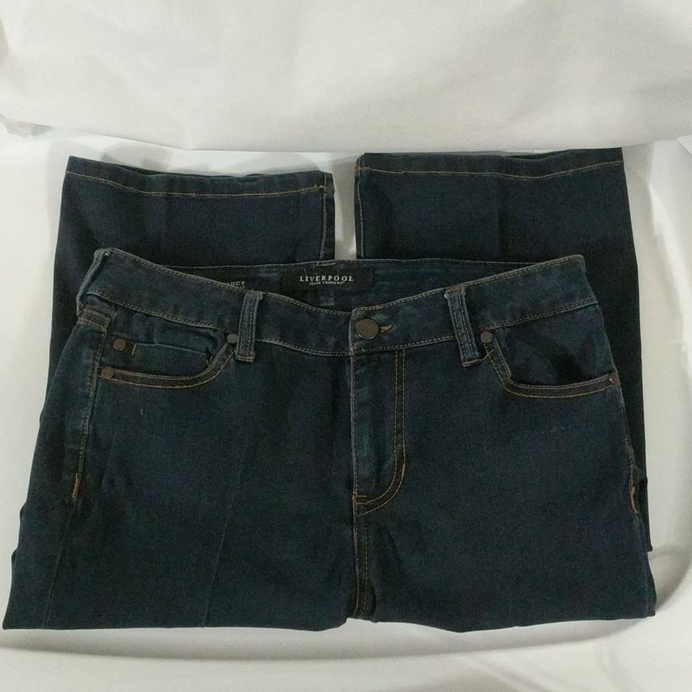 Liverpool Jeans Co Lucy Boot Cut Dark Wash Jeans - size 8